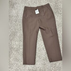 Zara work pants BOGO the Brown Pair Size L. Get the white pair used once FREE
